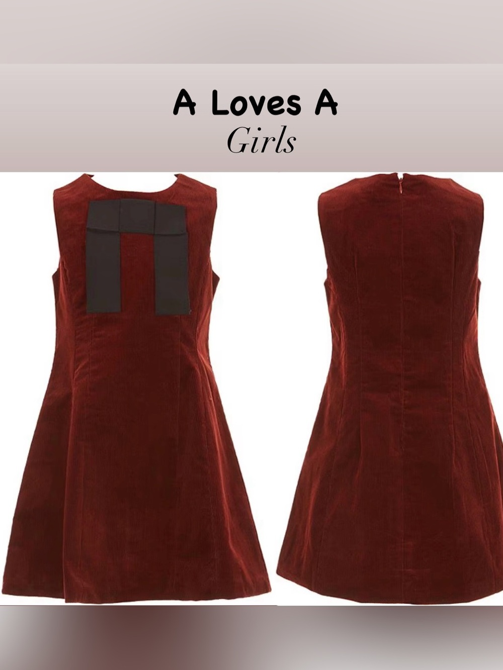 A Loves A
Big Girls Sleeveless Bow Front
Dress Size XL